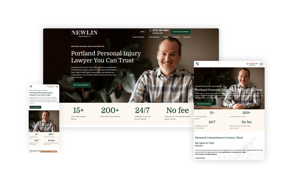 Newlin Law Offices P.C. (newlinlawoffices.com) - Designed by Grow Law Firm