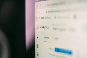 a close up of a computer screen with a blurred background
