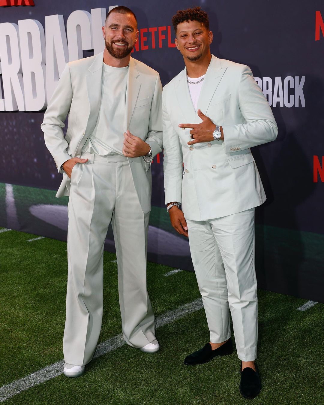 Travis Kelce and Patrick Mahomes Travis Kelce Instagram