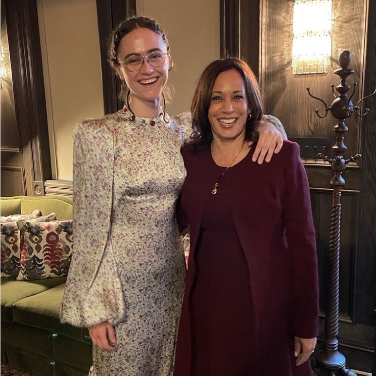 Ella Emhoff with Kamala Harris