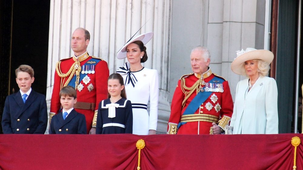 King Charles and Queen Camilla, William kate Prince and Princess of Wales and their children