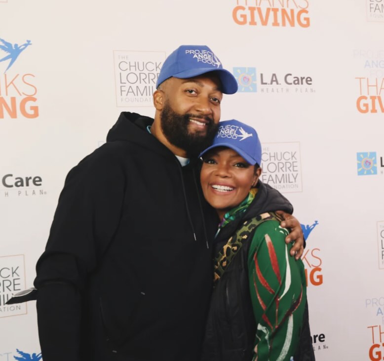 Anthony Davis with Yvette Nicole Brown