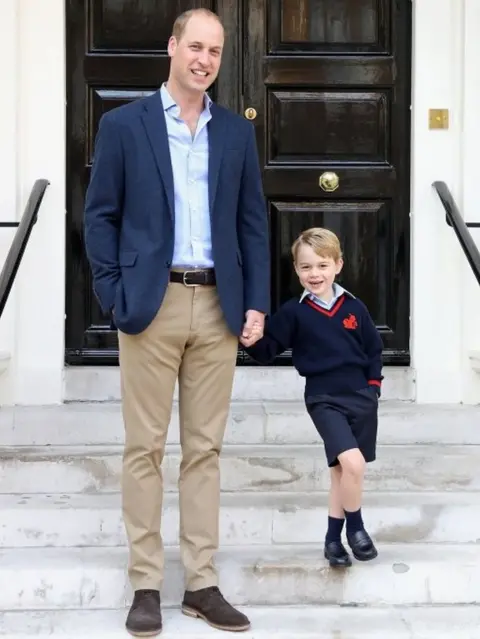 Prince George starts first day at school