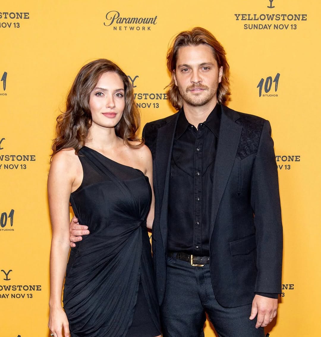 Luke Grimes with wife Bianca 